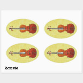 STICKER OVALE VIOLIN (Feuille)