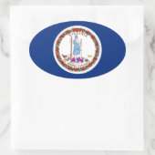 Sticker Ovale Virginie (Sac)