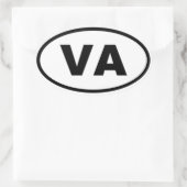 Sticker Ovale Virginie VA (Sac)