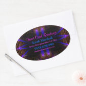 Sticker Ovale Visions magiques Promotion d'entreprise Autocollan (Enveloppe)