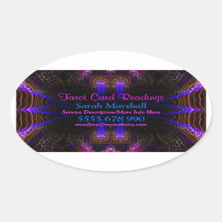 Sticker Ovale Visions magiques Promotion d'entreprise Autocollan