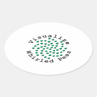 Sticker Ovale Visualiser les pois tourbés 2