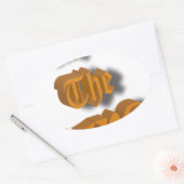 Sticker Ovale Vive Le Roi Nice Design transparent (Enveloppe)