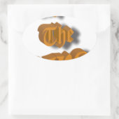 Sticker Ovale Vive Le Roi Nice Design transparent (Sac)
