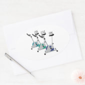 Sticker Ovale Vivez la spirale d'amour (Enveloppe)