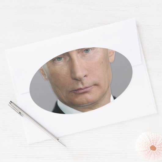 Sticker Ovale Vladimir Poutine (Enveloppe)
