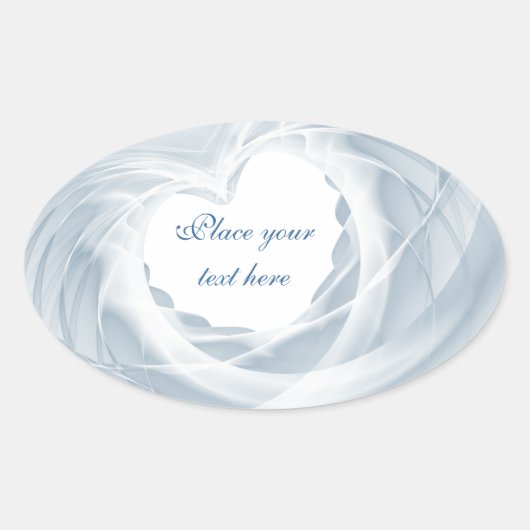 Sticker Ovale Voile de naissance (Devant)