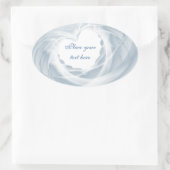 Sticker Ovale Voile de naissance (Sac)