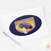 Sticker Ovale Voiture Dessous de verre Speedometer (Enveloppe)