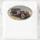 Sticker Ovale Voiture modèle de classique de Duesenberg (Duesy) (Sac)