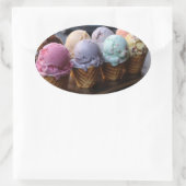 Sticker Ovale Vol de glace (Sac)