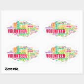 Sticker Ovale Volontaire (Feuille)