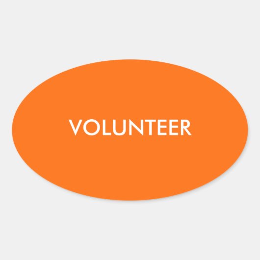 STICKER OVALE VOLONTAIRE (Devant)
