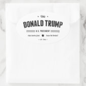 Sticker Ovale Vote Donald Trump (Sac)
