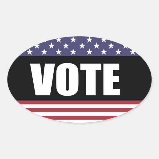 STICKER OVALE VOTER (Devant)