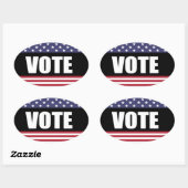 STICKER OVALE VOTER (Feuille)