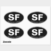 Sticker Ovale Votre emplacement favori (Feuille)