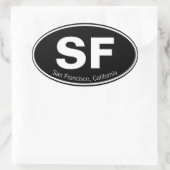 Sticker Ovale Votre emplacement favori (Sac)