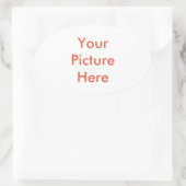 Sticker Ovale Votre image personnalisée (Sac)