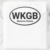 Sticker Ovale Votre station radio préférée (Sac)