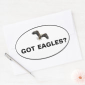 Sticker Ovale Vous avez des aigles ? (Enveloppe)