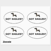 Sticker Ovale Vous avez des aigles ? (Feuille)