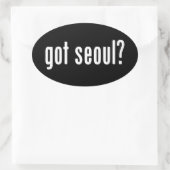 Sticker Ovale vous avez seoul ? (Sac)