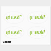 Sticker Ovale vous avez wasabi ? (Feuille)