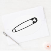 Sticker Ovale Vous êtes en sécurité avec moi... (Enveloppe)