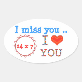 Sticker Ovale VOUS me manquez - Un don d'expression dans l'impac