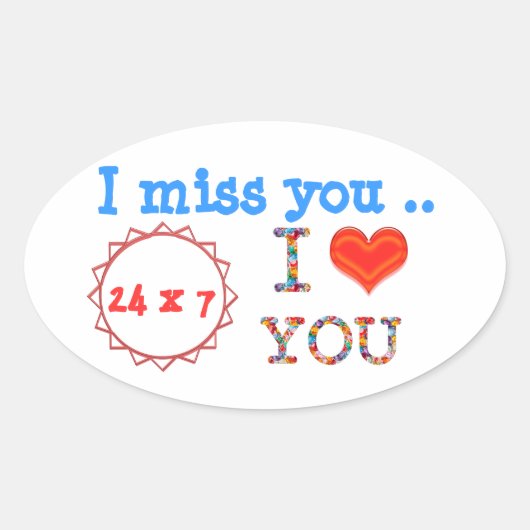 Sticker Ovale VOUS me manquez - Un don d'expression dans l'impac (Devant)