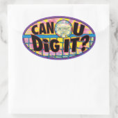 Sticker Ovale Vous Pouvez Le Creuser Tie Dye (Sac)