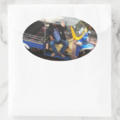 Sticker Ovale Vous voulez TAXI TUK-TUK ? (Sac)