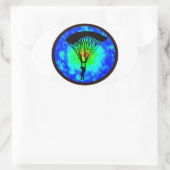 STICKER OVALE VUE SKYDIVING TERRE (Sac)