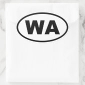 Sticker Ovale WA Washington (Sac)