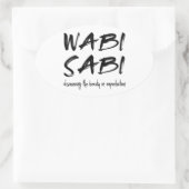 Sticker Ovale Wabi sabi (Sac)