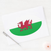 STICKER OVALE WALES (Enveloppe)