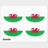 STICKER OVALE WALES (Feuille)