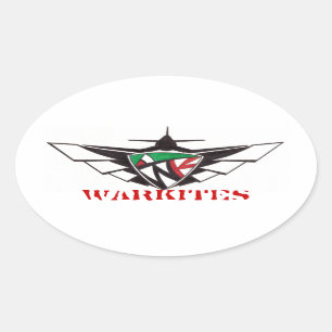 Sticker Ovale Warkites-Autocollant