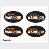 STICKER OVALE WARRIOR...CRPS (Feuille)