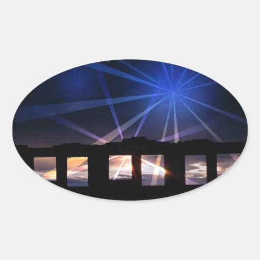 STICKER OVALE WARTIME GHOSTS WALTS UK (Devant)