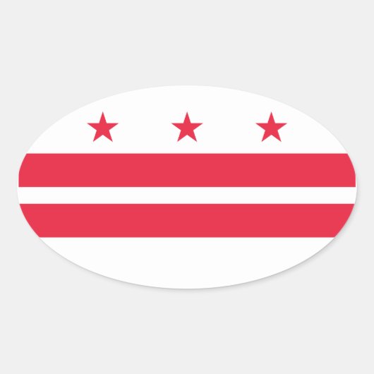 Sticker Ovale Washington DC (Devant)