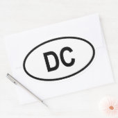 Sticker Ovale Washington "DC" (Enveloppe)