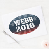 STICKER OVALE WEBB 2016 (Enveloppe)