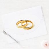 Sticker Ovale Wedding (Enveloppe)