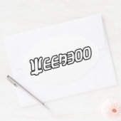 STICKER OVALE WEEABOO (Enveloppe)