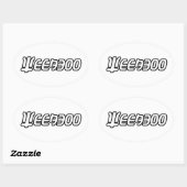STICKER OVALE WEEABOO (Feuille)