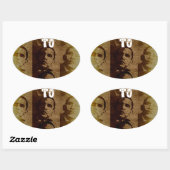 Sticker Ovale Welcome (Feuille)