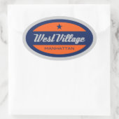 Sticker Ovale West Village (Sac)