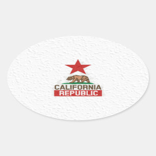 Sticker Ovale Wet California